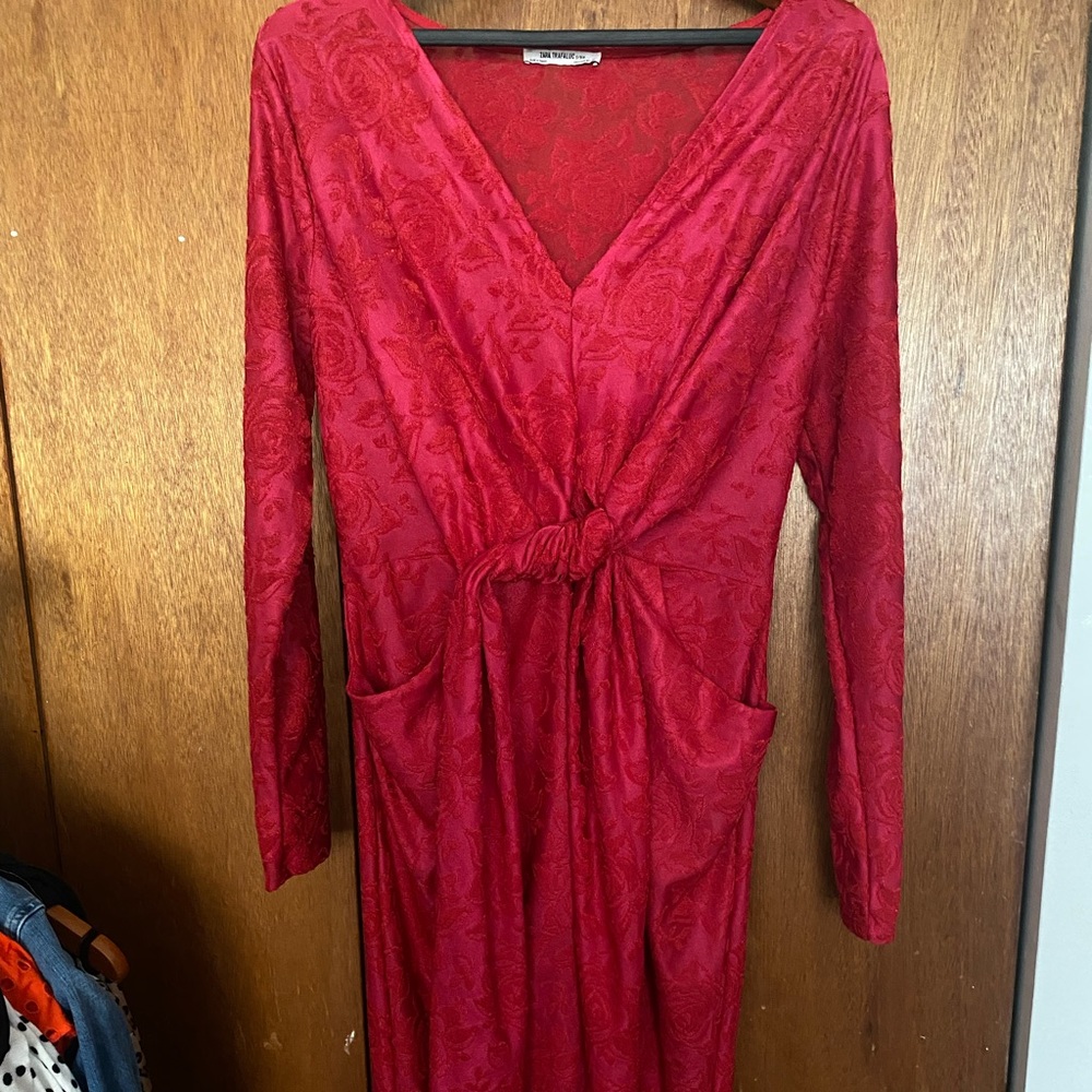 Size Medium hot pink floral dress